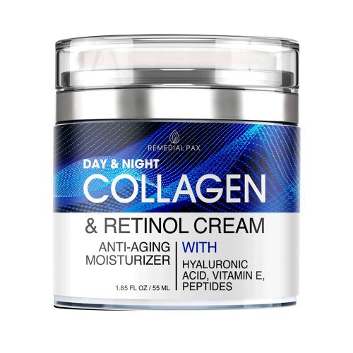 Collagen Cream for Face with Retinol and Hyaluronic Acid, Day&Night  Moisturizer